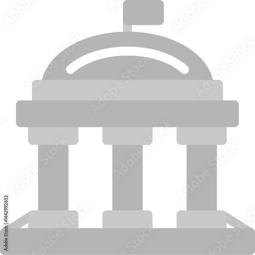 Courthouse Flat Icon