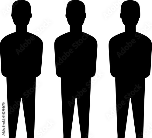 vector silhouette of a man