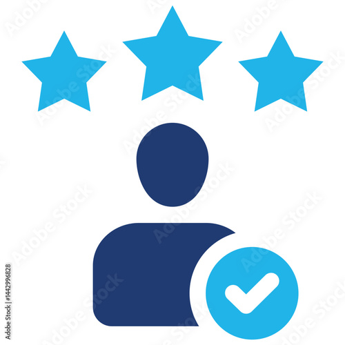 Reputation icon symbol. Vector illustration.