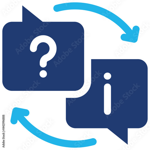 Interview icon symbol. Vector illustration.