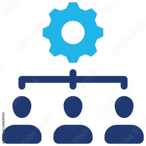 Outsourcing icon symbol. Vector illustration.