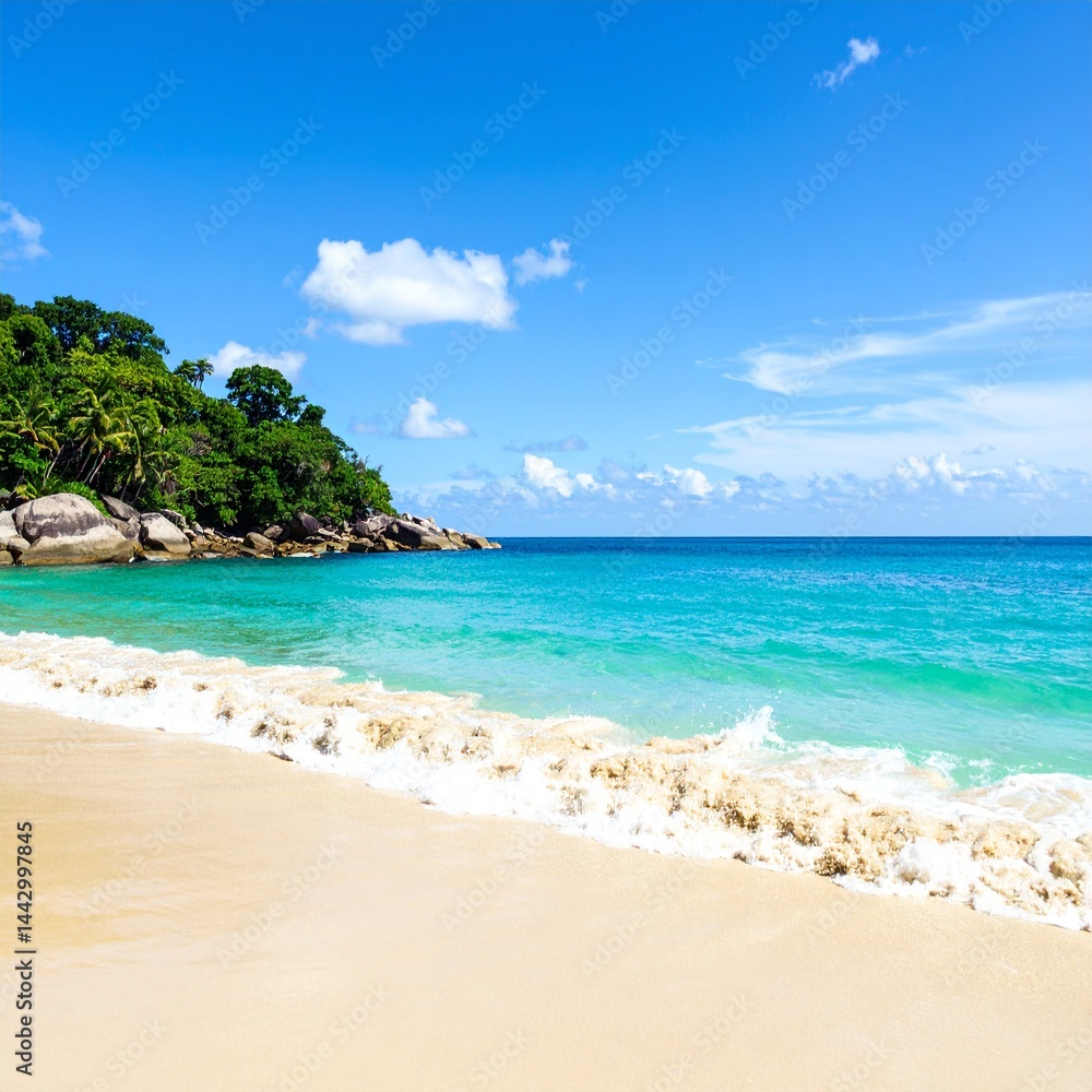 Beautiful paradise vacation landscape at beach ocean. Beautiful paradise vacation landscape at beach ocean.