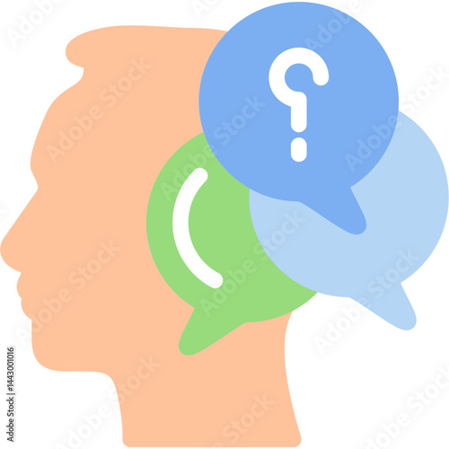 Confused Flat Icon