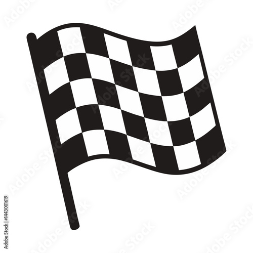 checkered flag vector illustration