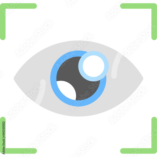 Eye-Tracking Symbol Flat Icon
