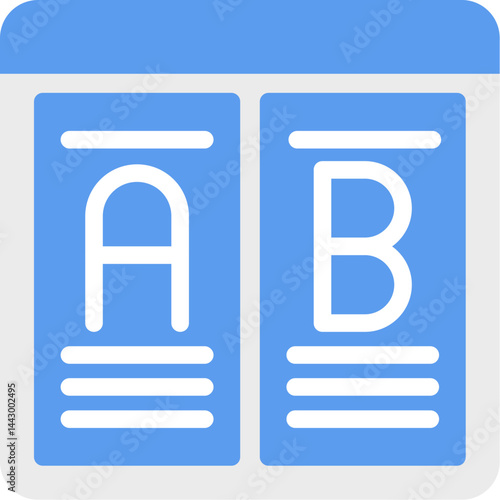 AB Testing Flat Icon