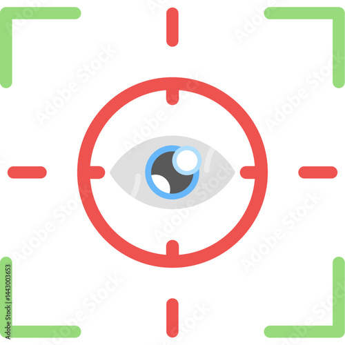 Visual Attention Flat Icon