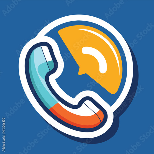 A vibrant blue and orange globe is set against an abstract backdrop featuring dynamic blue and orange design elements