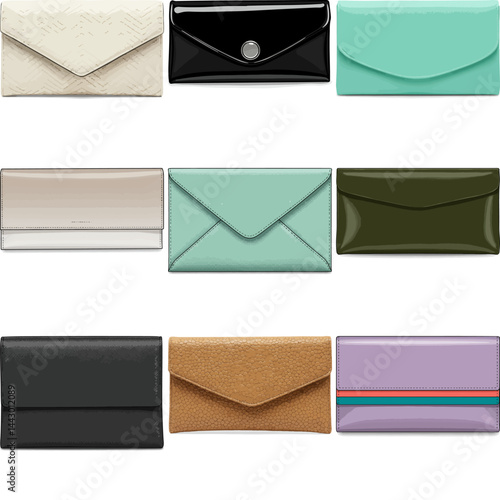 minimal design clutch bag image set