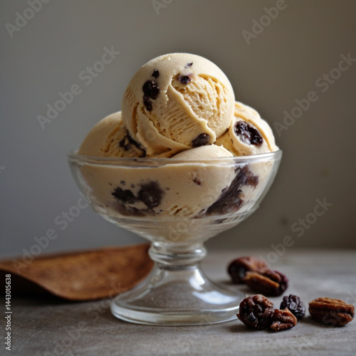 ice cream with chocolate