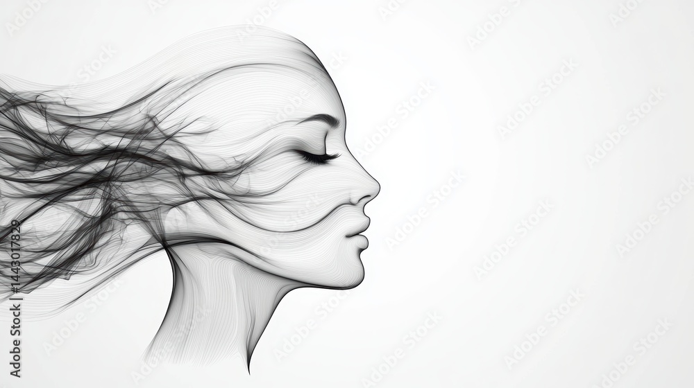 Black effect in a double exposure image, merging two distinct elements into a seamless composition. Black effect in a double exposure image, merging two distinct elements into a seamless composition.