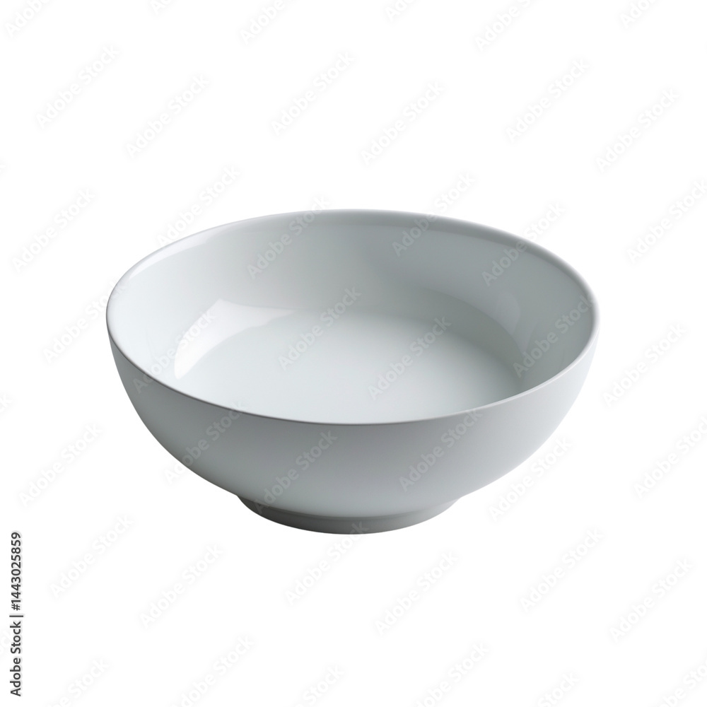 Minimalist empty white ceramic bowl on white background. Great for kitchenware, mockups, or food styling projects Minimalist empty white ceramic bowl on white background. Great for kitchenware, mockups, or food styling projects