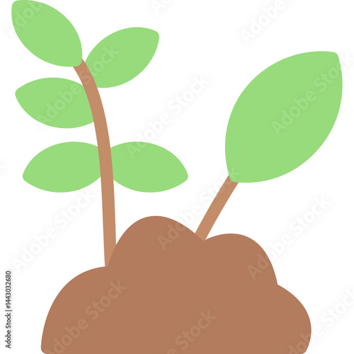 Seedlings Flat Icon