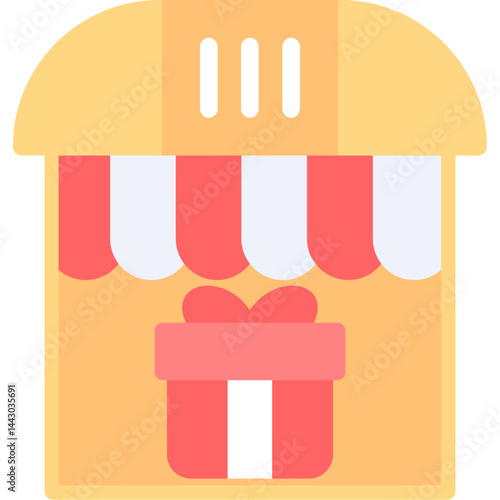 Souvenir Shop Flat Icon