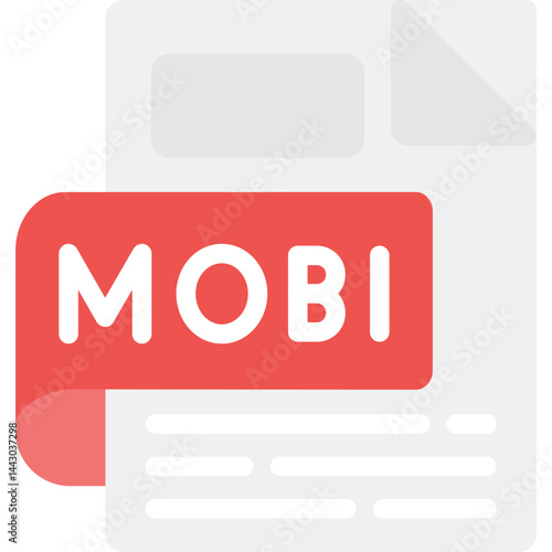 MOBI Flat Icon
