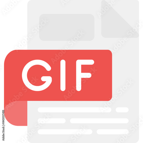 GIF Flat Icon