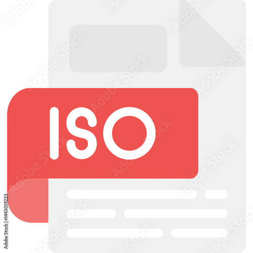 ISO Flat Icon