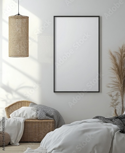 Bright Minimalist Bedroom Interior Design With White Bedding And Natural Light