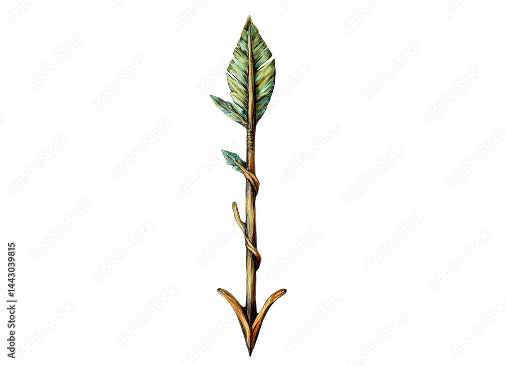 Fototapeta premium Hand painted arrow