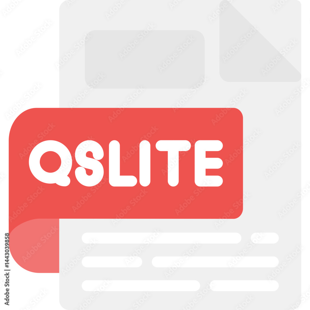 SQLITE Flat Icon SQLITE Flat Icon