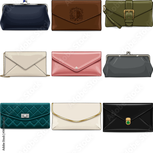 classic clutch bag image set