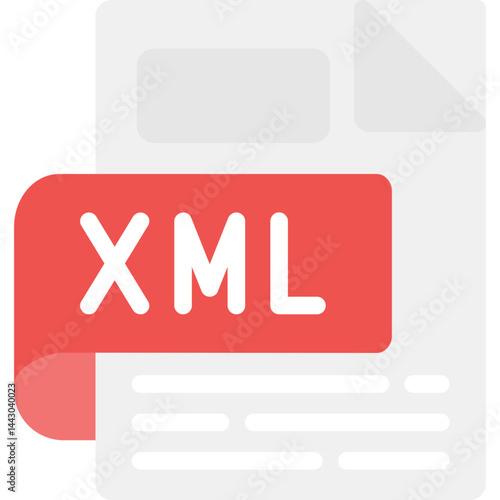 XML Flat Icon