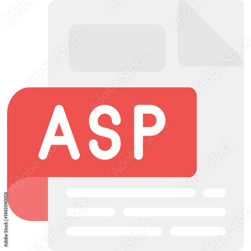 ASP Flat Icon