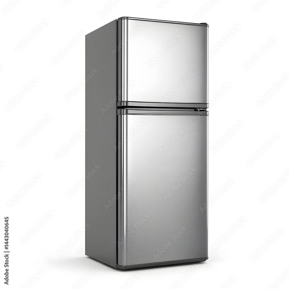 Refrigerator isolated on white background. Refrigerator isolated on white background.