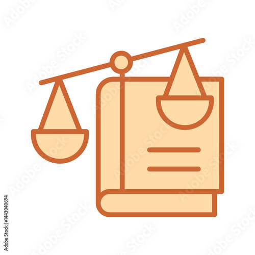 Law Book Vector Icon