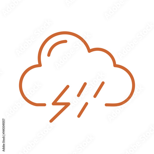 Thunderstorm Vector Icon