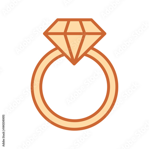 Engagement Ring Vector Icon