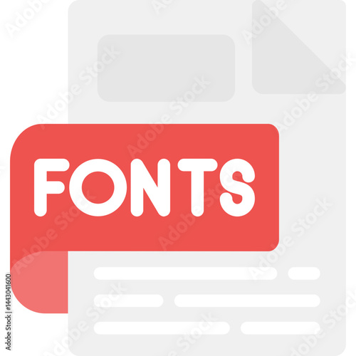 Fonts Flat Icon