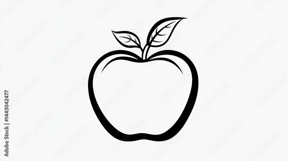 Simple apple graphic Simple apple graphic