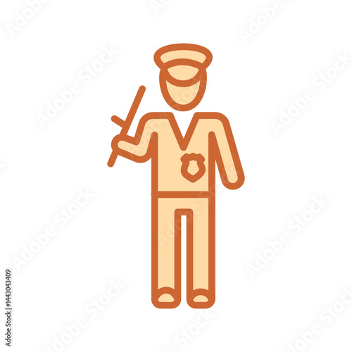 Security Patrol Vector Icon