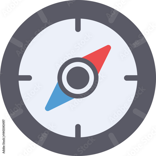 Compass Flat Icon