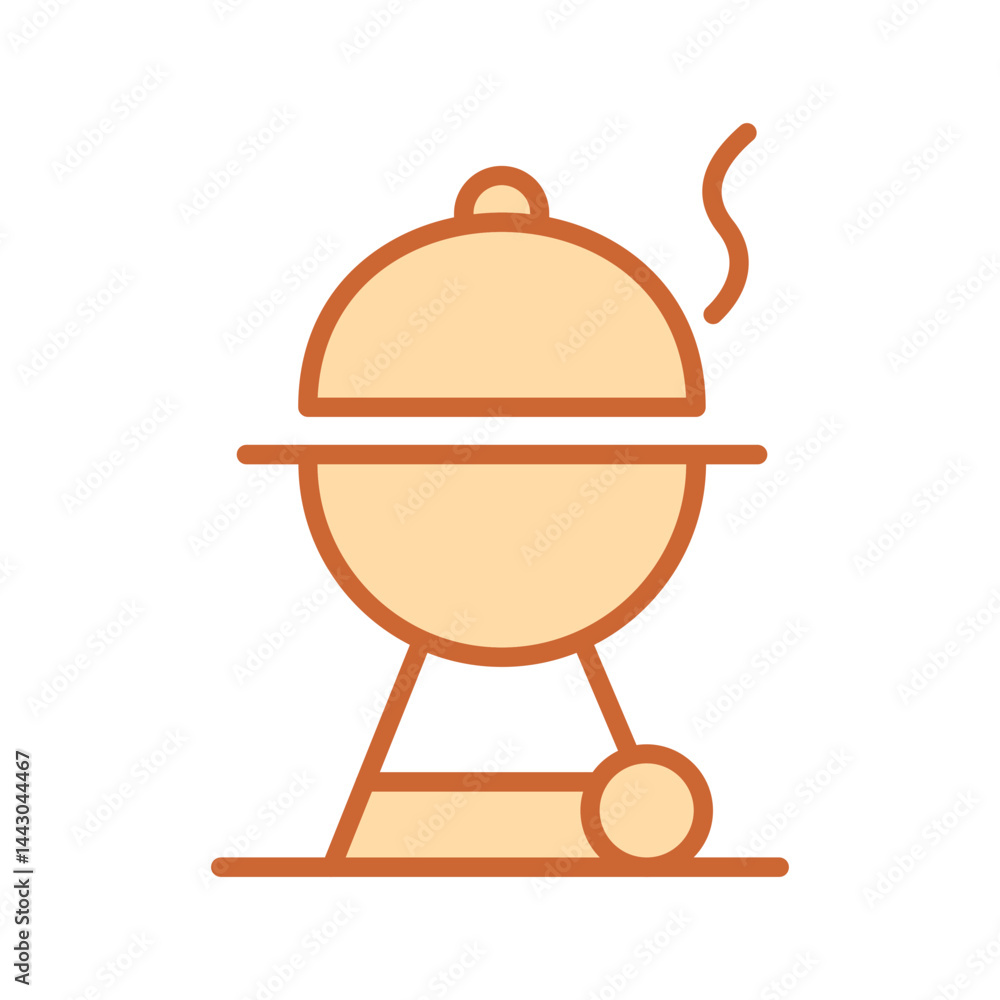 Fototapeta premium BBQ Grill Vector Icon