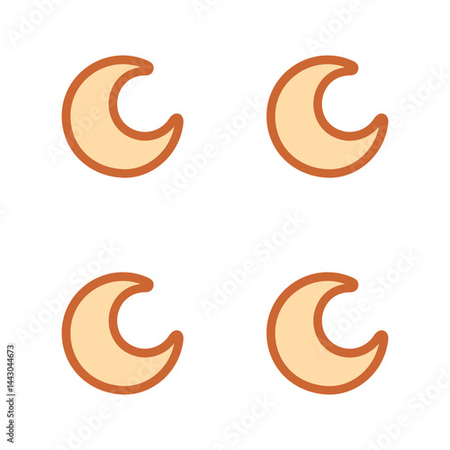 Moon Phases Vector Icon