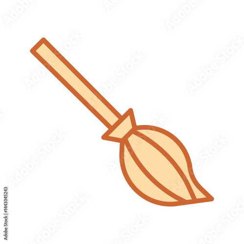 Witches Broom Vector Icon