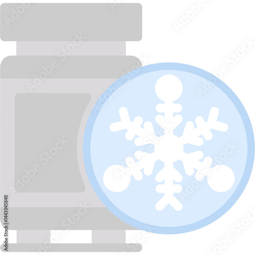 Cryogenic Fuel Flat Icon