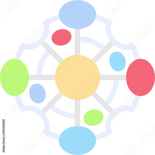 Artificial Gravity Flat Icon