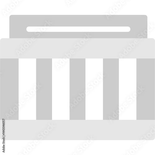 Space Cargo Container Flat Icon