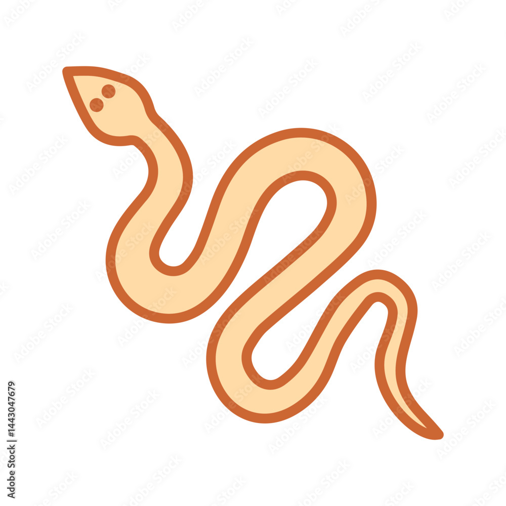 Fototapeta premium Snake Vector Icon