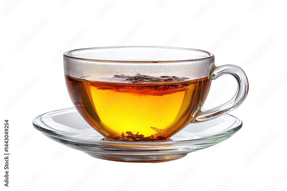 Warm cup of golden on transparent background tea Warm cup of golden on transparent background tea