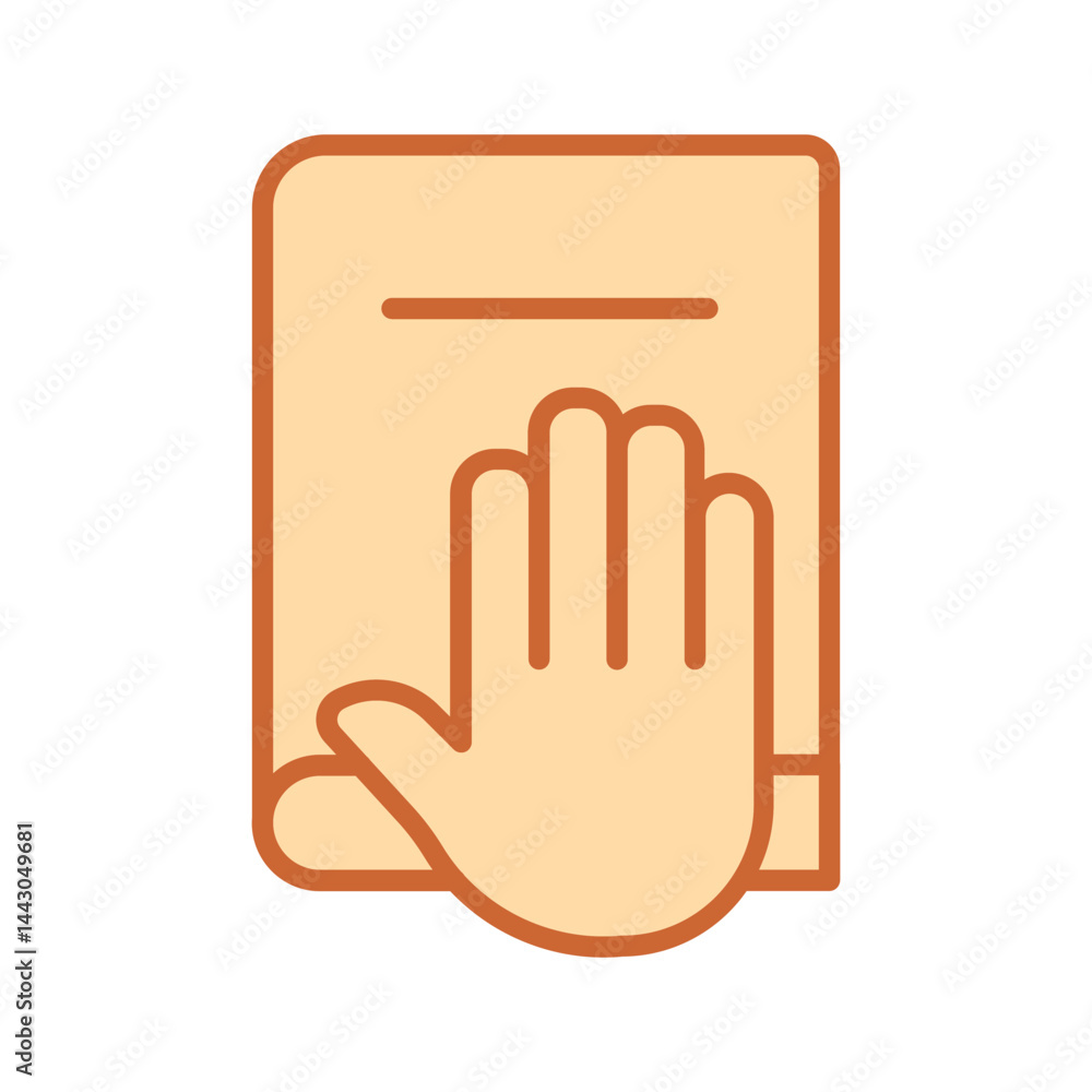 Pledge of Allegiance Vector Icon Pledge of Allegiance Vector Icon