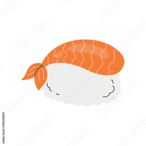 Hand-Drawn Sushi Elements Illustration