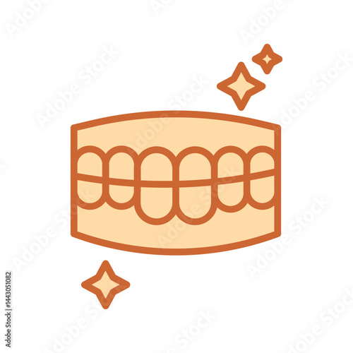 Tooth Whitening Vector Icon
