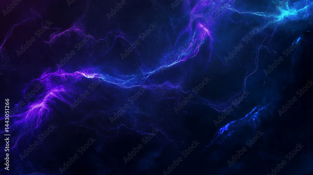 Futuristic dark abstract background with dynamic flowing neon lines in electric blue and vibrant purple tones Futuristic dark abstract background with dynamic flowing neon lines in electric blue and vibrant purple tones