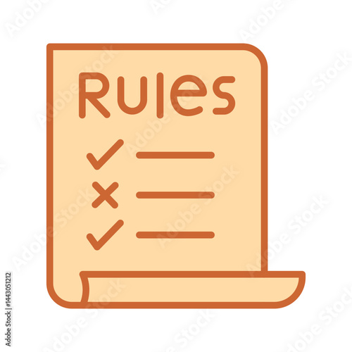 Classroom Rules Vector Icon
