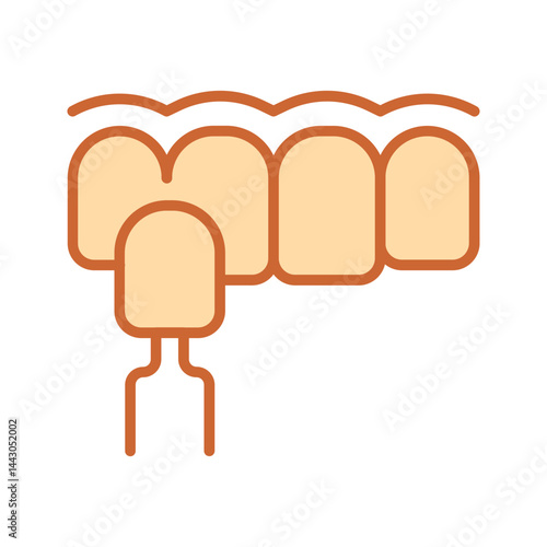 Dental Veneer Vector Icon