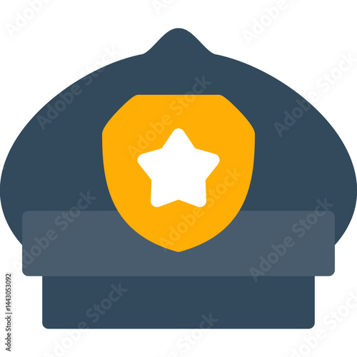 Police Hat Flat Icon